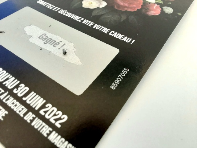 Quel que soit le nombre de messages cachés que vous ferez découvrir, nous vous garantissons aucun manque ni aucun doublon dans votre commande grâce à notre production serialisée ! Quel que soit le nombre de messages cachés que vous ferez découvrir, nous vous garantissons aucun manque ni aucun doublon dans votre commande grâce à notre production serialisée !